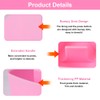 KineticKraft 2 Pieces Triangular Onigiri Mould, Sushi Maker, Pink, Plastic,