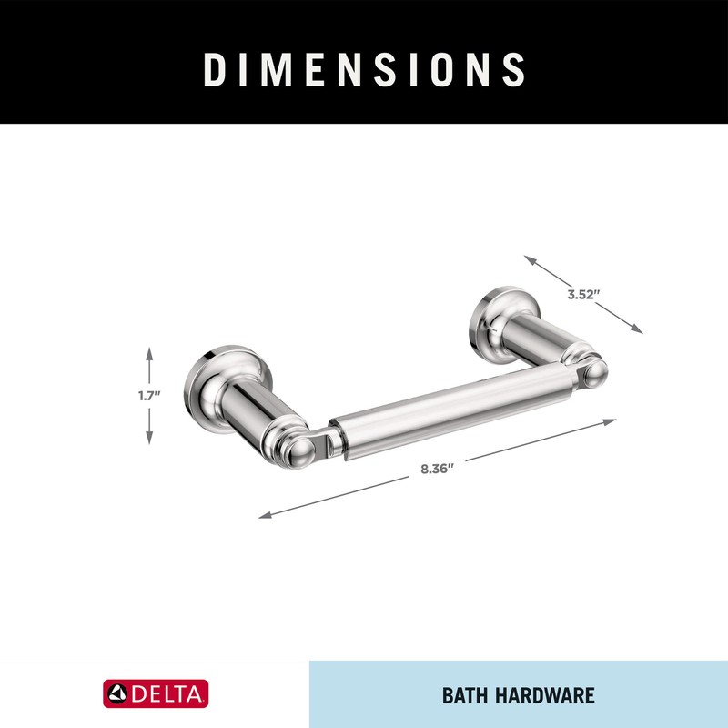 Delta Saylor (1-Pack) Toilet Paper Holder Polished Chrome Tissue Roll