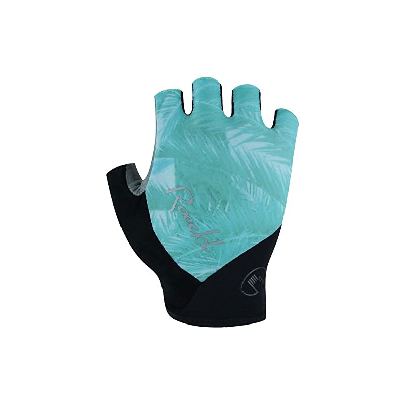 Roeckl Danis Women's Cycling Gloves Short Turquoise Green / Black