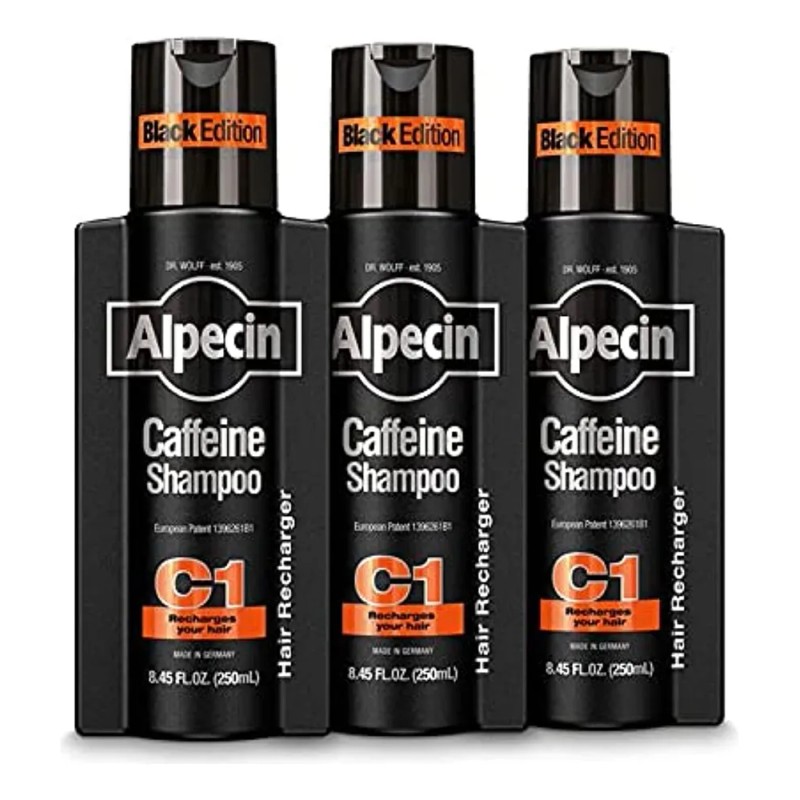 Champú Alpecin Caffeine C1 Black Edition Para Hombre 250 Ml