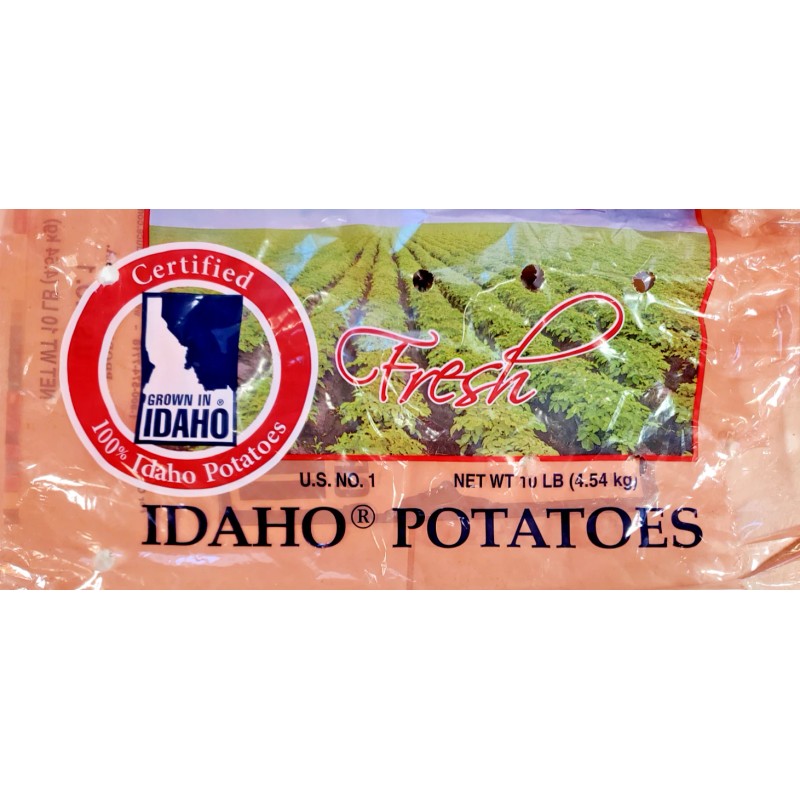 Idaho Genuine Idaho RUSSET Potatoes 18 lbs. #1 Size, Direct