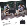 Mipcase Fire Pit Cover Heavy Duty Outdoor Stove Protector Round