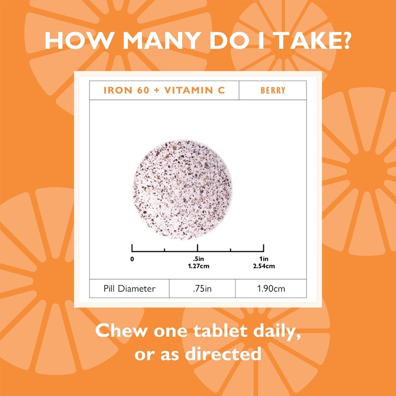 Celebrate Vitamins Iron Supplement with 60mg Iron & Vitamin C