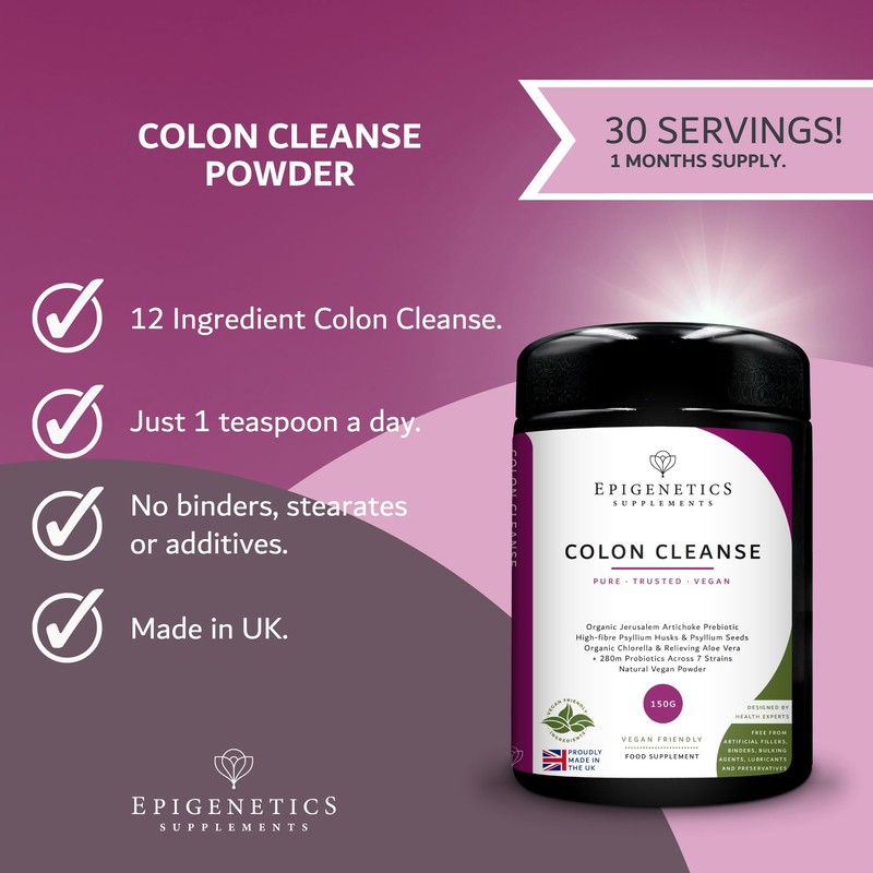 Colon Cleanse 150g (Jar) | Complete Gut Detox + Recolonizing