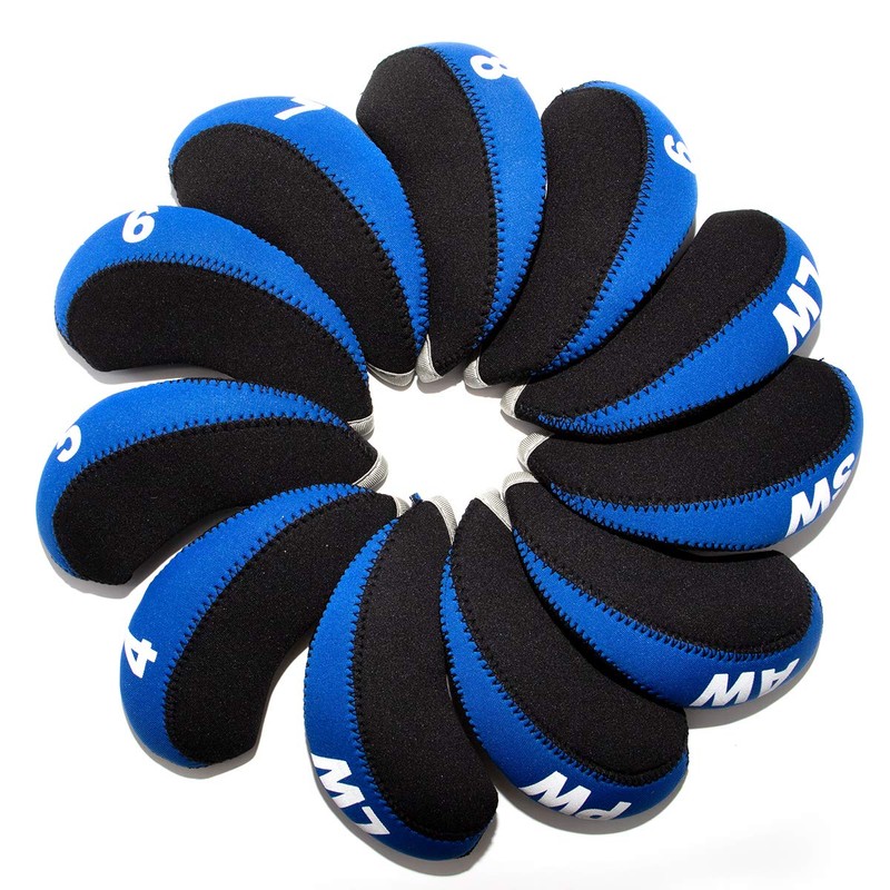 11pcs Golf Iron Head Covers with Number Printed #4-9,PW,SW,AW,LWx2 Golf