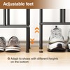 pickpiff Free Standing Shoe Racks - Black Metal Boot Rack,