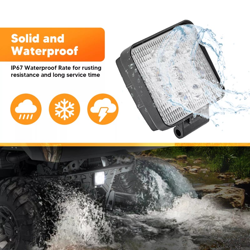 WSAYS LED Rear BACK-UP Light Factory Plug Kit For POLARIS