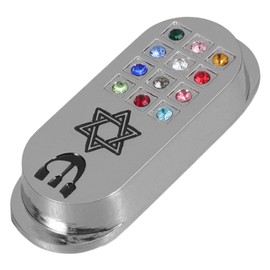 HOLIDYOYO Protection Car Mezuzah with Travelers Prayer Scroll Jewish Star of David Mezuza from Israel Jerusalem Art Judaica
