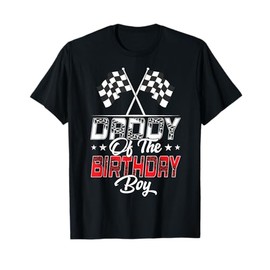 Race Car Daddy Of The Birthday Boy Racing Family Pit Crew T-Shirt
