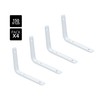 DOJA Barcelona Shelf Bracket, White, 150 x 125 mm, Pack