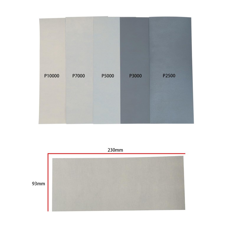 eMagTech 50Pcs Polishing Sandpaper 2500/3000/5000/7000/10000 Grit Waterproof Sandpaper Abrasive Sanding
