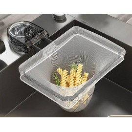 JFOLKS (Wider Sink) No More Triangular Corner In The Sink, Foldable, Compact, Storage, Stable with Suction Cups, Compatible with Food Garbage, Drying Net, Dish Towel, 2 Colors (Black)