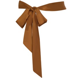 obmwang Women's Wedding Sash Belt Ribbon Satin Scarf Waist Belts for Special Occasion Dress Bridal Sash Belt 1.96'' Wide