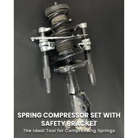 SIXIWANZI 3PCS Macpherson Strut Spring Compressor Tool, Coil Spring Compressor Tool with Safety Bracket for Car Truck ATV UTV
