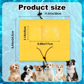 Verstellbare wasserdichte Hunde-Duschhaube, Hunde-Ohrenschützer für die Badewanne, wiederverwendbarer Ohrenschutz-Stirnband zum Schwimmen (Gelb)