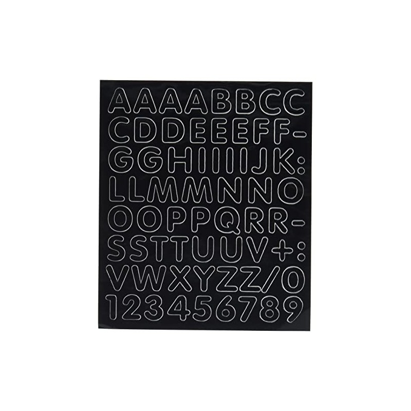 4R Quattroerre.it - 892 - Kit Lettere Numeri Adesivi Componibili,