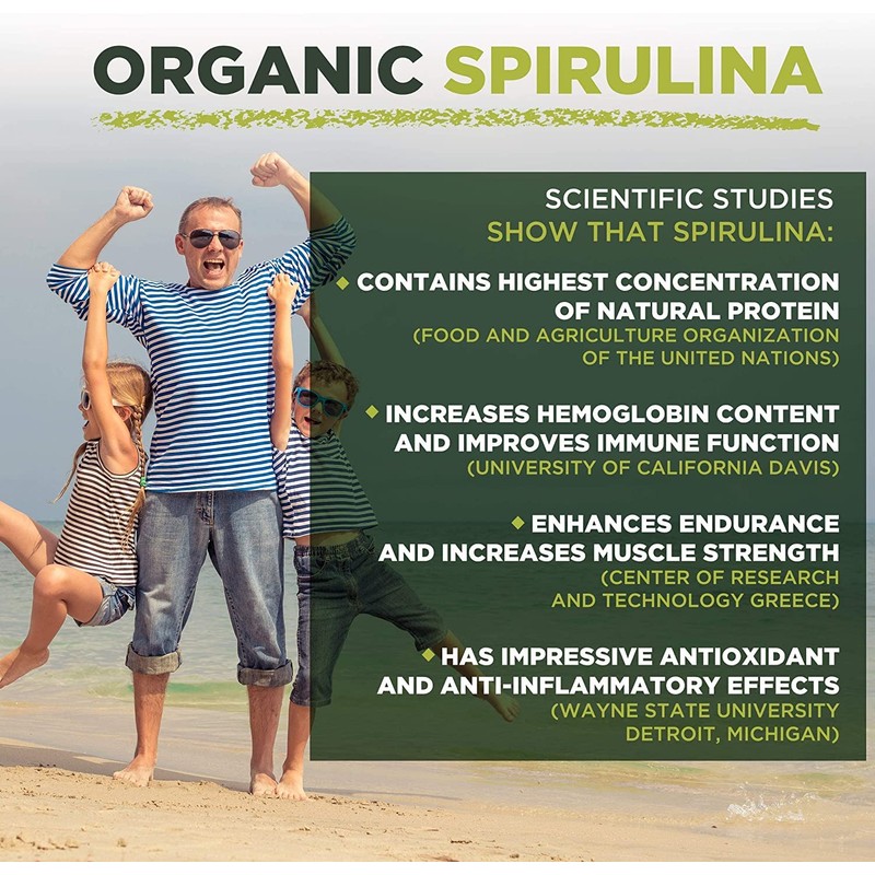Spirulina Tablets | Organic | 300x500mg | Natural Immune System
