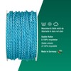 Halbach Seidenbänder Premium Cord (Turquoise), Width 4 mm, Length 25