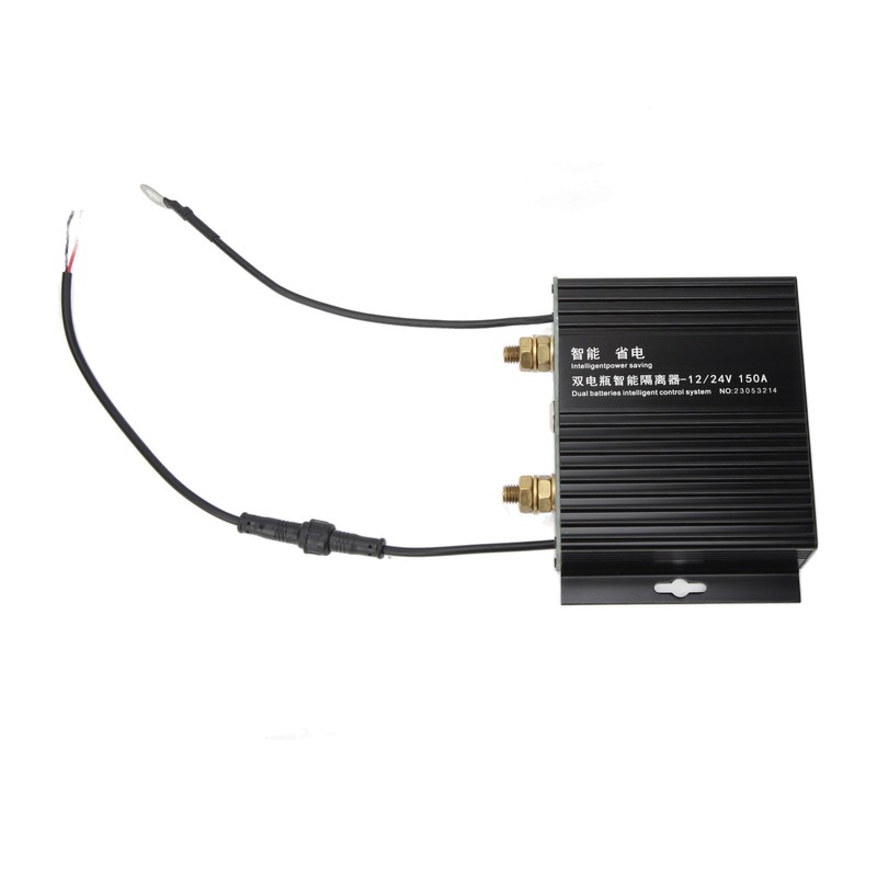 Dual Battery Isolator 150A 12V 24V LED Smart Flashing Voltage