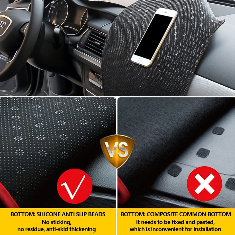 AUQDD Dashboard Cover Mat Fit for 2004 2005 2006 2007