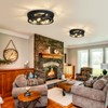 ZHU YAN Flush Mount 4-Light Ceiling Light Fixture for Hallway,