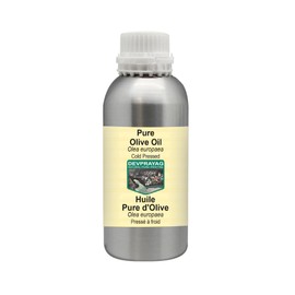 Devprayag Pure Organic Olive Oil (Olea europaea) Natural Therapeutic Grade Cold Pressed 300ml (10 oz)