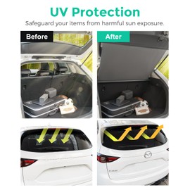 DiffCar® Cargo Cover for Mazda CX5 2017-2025 | Car Accessories for Mazda CX-5 2025 2024 2023 2022 2021 2020 2019 2018 2017, Aluminum Retractable Cargo Cover Trunk Shield for CX5 Security Privacy