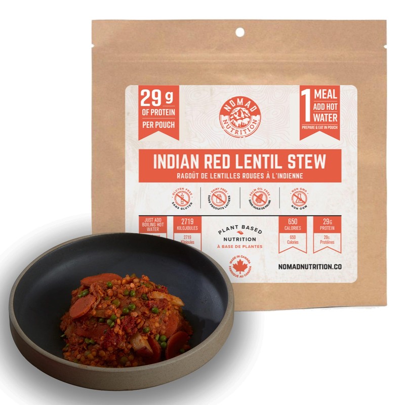 Nomad Nutrition Indian Red Lentil Stew | Instant Freeze Dried