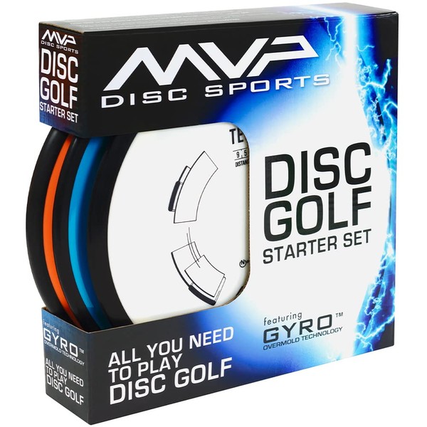 MVP Disc Sports 3-Disc Premium Disc Golf Starter Set (Colors and Models May Vary)