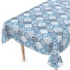 Washable Oilcloth Tablecloth 160 x 140 cm Cut Edge Tiles