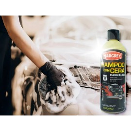 Shampoo Con Cera Autos Y Motos 1lt Alta Espuma Margrey