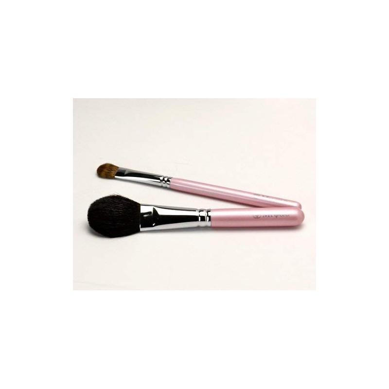 Premium 熊野 Makeup Brush Pink Pearl Set of 2 [Middle