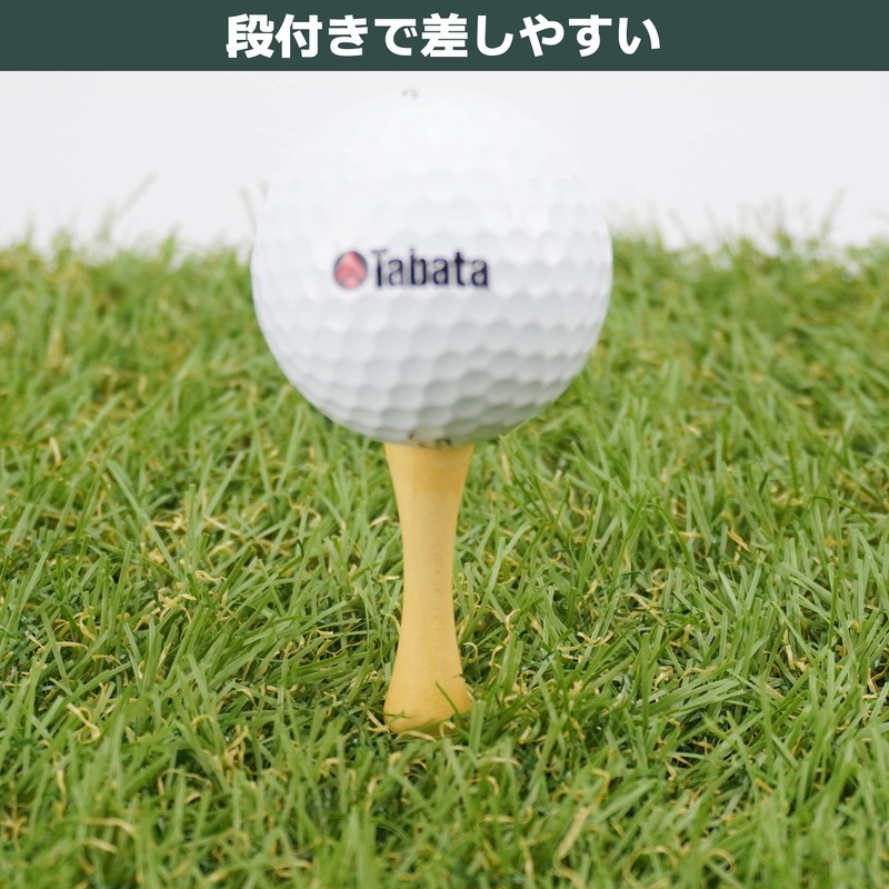 Tabata GV8000 Golf Tee, Tier, Long Tee, Wood Tee, Long,