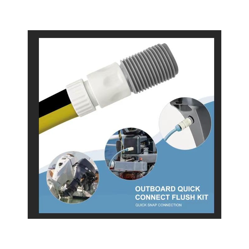 Outboard Motor Quick Connect Flush Kit，Compatible with Mercury, Mariner, Yamaha