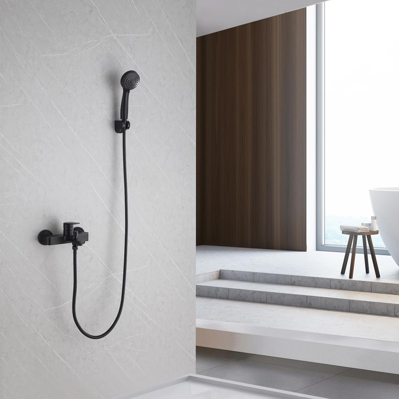HONYI Bathtub Faucet with Sprayer, Tub Spout with Diverter Bathroom