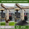 Yolispa Metal Squirrel Baffle, 17 Inch Squirrel Proof Baffles for