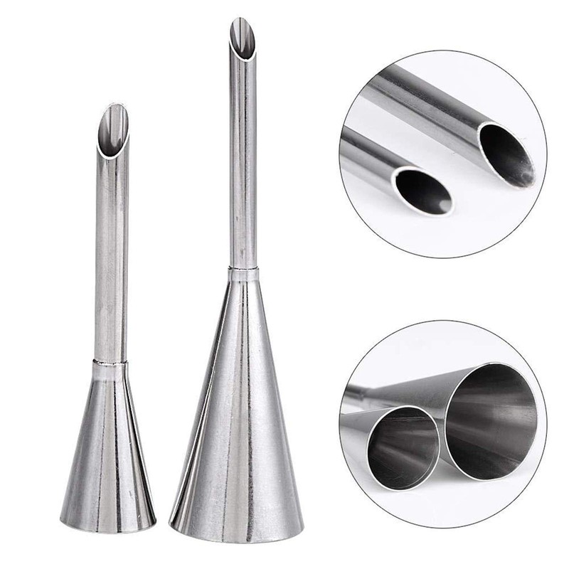 4 Piece Stainless Steel Shoe Cream Piping Tips Confectionery Supplies