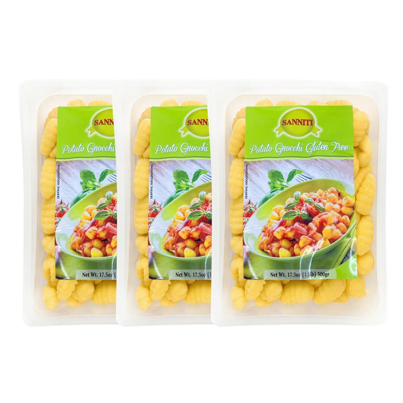 Sanniti Imported Italian Potato Gnocchi 17.5 oz (Pack of 3)