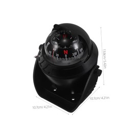 Mikinona Dashboard Compass with LED Night Light Portable Rugged Design for Cars Motorbikes Atvs Navigation Reliable Directional Guidance for Outdoor Exploration