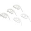 Merriway BH04576 (100 Pcs) White Plastic Curtain Hooks - Pack