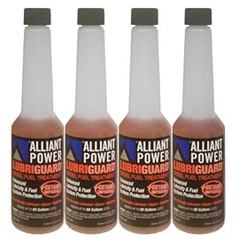 Alliant Power LUBRIGUARD Diesel Fuel Treatment + Cetane Improver | 1/2 Pint (8 oz) Pack of 4 Bottles | Alliant Power # AP0528