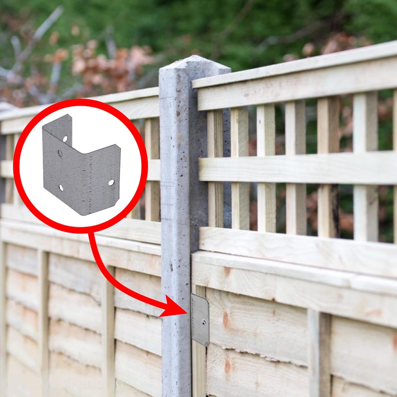EAI Fence Panel Clips/Trellis Clip Bracket | 50mm | Galvanised