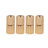 Barrel Hinges 4pcs/Pack Copper Cabinet Door Concealed Barrel Hinge for