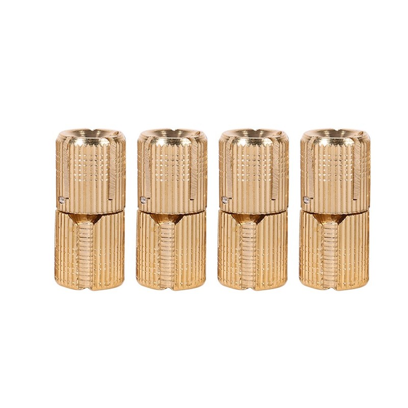 Barrel Hinges 4pcs/Pack Copper Cabinet Door Concealed Barrel Hinge for