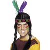 Smiffy's Indian Feathered Headband with Two Feathers - Multi Colour