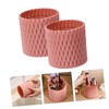 FOMIYES 2pcs Makeup Brush Bucket Rotatable Vanity Brush Organizer and