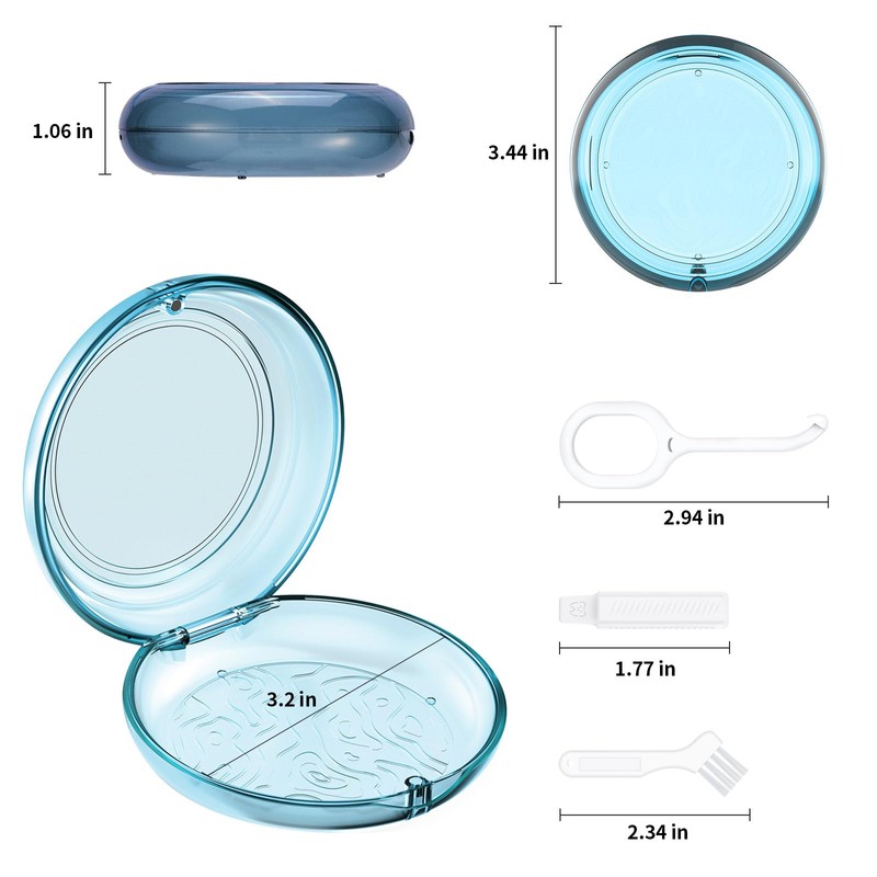 Retainer Case, Cute Retainer Case with Magnetic Closure Hinged Lid