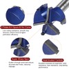 sourcing map Forstner Drill Bit 38mm (1-1/2") Tungsten Carbide 3