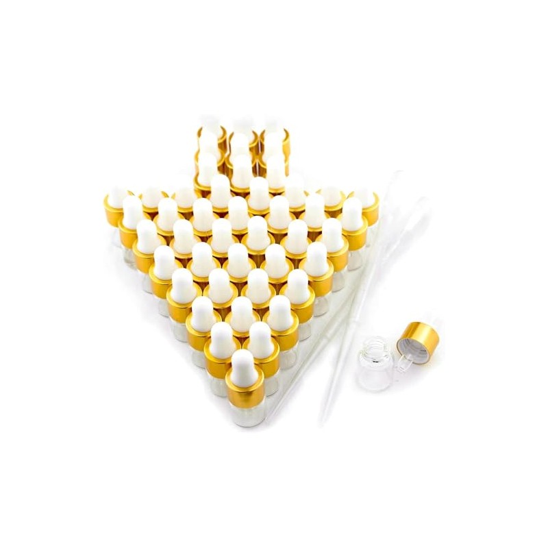 Easeen Sample Dropper Bottles, Mini Dropper Bottles with 2 Pcs