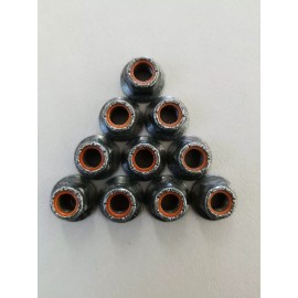 Textron (10) M10x1.5 Hex Flange, Nylon Insert Lock Nuts CL10.9 Black Zinc